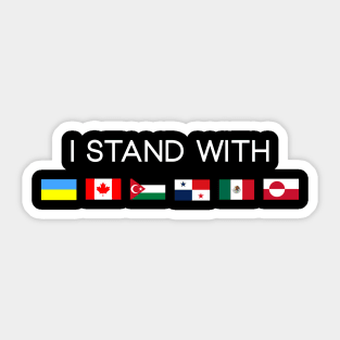i stand with Sticker